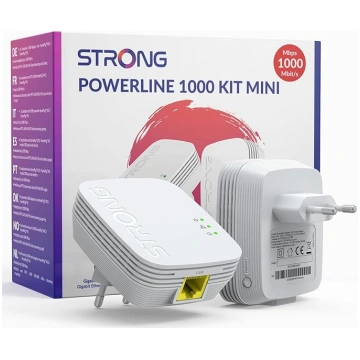 STRONG AV 1000 Mbit/s elektrotīkla adapteru komple