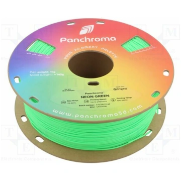 Filament: PLA; 1.75mm; neon green; 190÷230°C; 1kg;