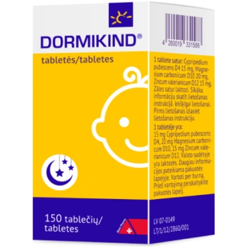 DORMIKIND tabletes N150