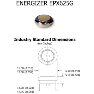 Energizer LR9 PX625A sārma baterija 1.5V 175mAh