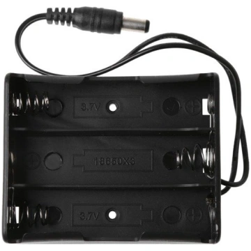 Basket for a 3x 18650 battery - Jack DC 2.1 plug O