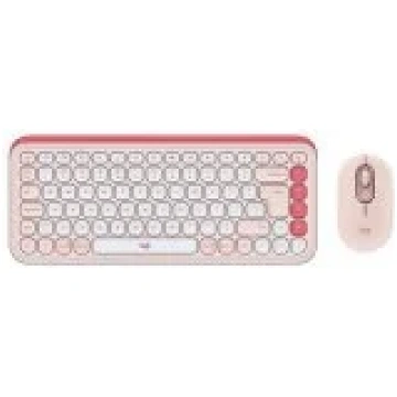 Logitech POP ICON Combo Pink klaviatūra 920-013142