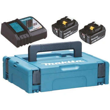 Lādēšanas komplekts MAKITA MAKPAC 18V, 2X6.0Ah, 2X