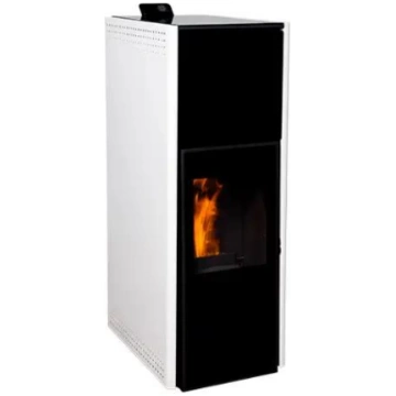 Ecoforest granulu kamīns Hidrocopper 18kW, balts
