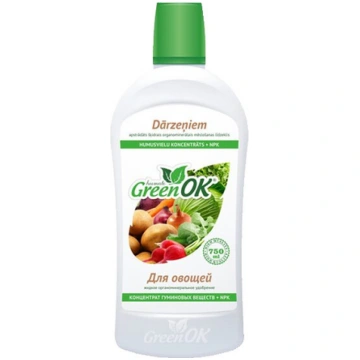 Humusvielu mēslojums dārzeņiem GreenOK 750ml NAV