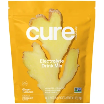 Cure Hydration, Hydrating Electrolyte Mix, Ginger 