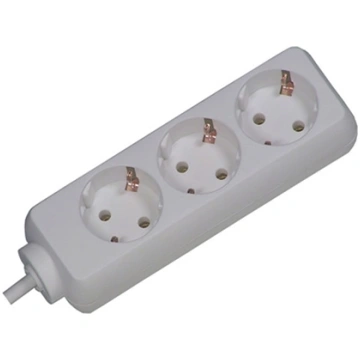 Bachmann SELLY socket strip 3x earthing contact, w
