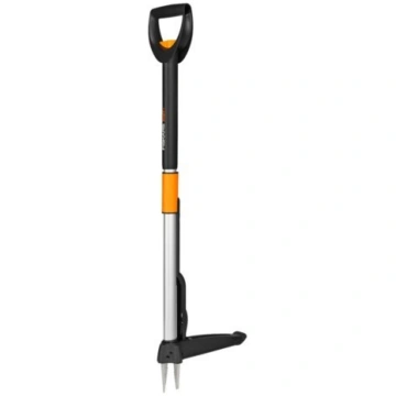 Fiskars Smartfit Telescopic Weed Puller black silv