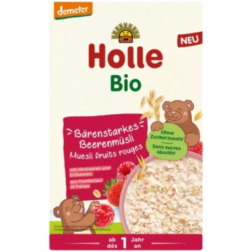 Holle BIO pilngraudu musli ar ogām, bez pievienota