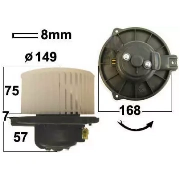 Salona ventilatora motors Camry 92-97 87105-24020 