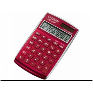Kalkulators Citizen CPC-112RDWB, burgundy CIT112CP