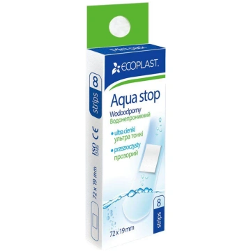 Ecoplast Plāksteri Aqua stop mini 7.2 cm x 1.9 cm 