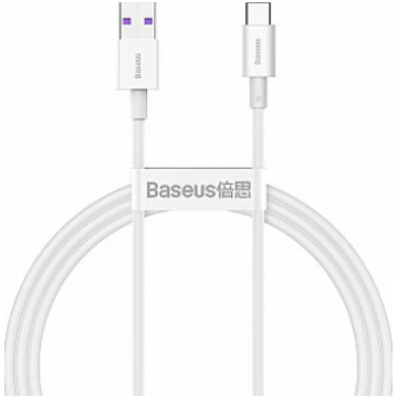 Baseus USB-A — USB-C USB kabelis 1 m balts (CATYS-