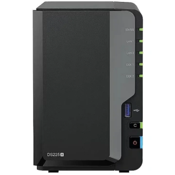 Tīkla krātuve SYNOLOGY DS225+ ar 2 x 8TB HDD (kopā