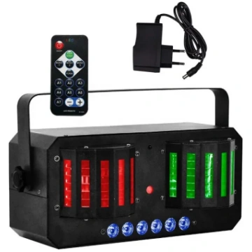 Multi‑efekta gaisma Light4Me Derby Mix Strobe Lase