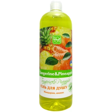 BIOTON Dušas želeja Mandarīns un ananass, 1 l