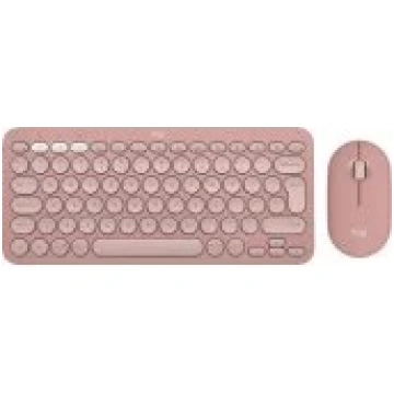 Logitech Pebble 2 Combo (US) Rose klaviatūra 920-0