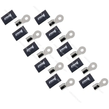 FOUR Connect ring terminal for cable, BLACK (M8, 2