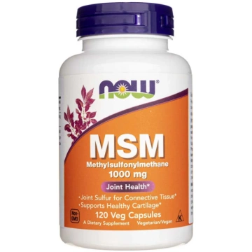 Now Foods MSM 1000 mg - 120 dārzeņu kapsulas