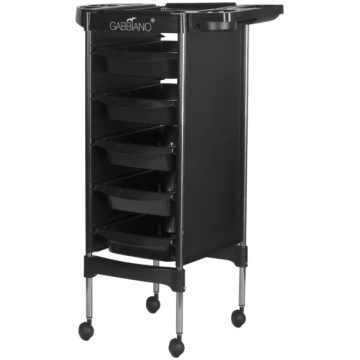 Frizieru ratiņi Gabbiano FX11-5, melni - hairdress