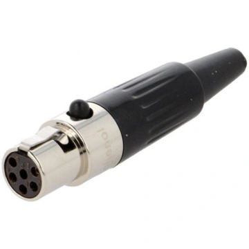AG6F; Plug; XLR mini; female; PIN: 6; for cable; s