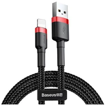 Baseus CABLE LIGHTNING TO USB 1M/RED/BLACK CALKLF-