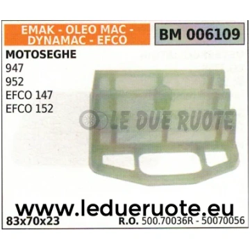50070036 FILTRO ARIA MOTOSEGA EFCO 147 152 DYNAMAC