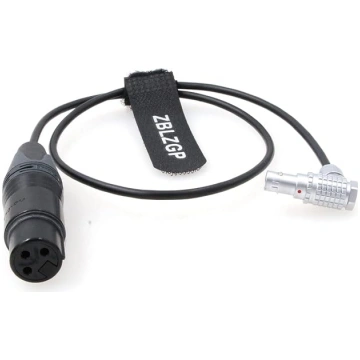 ZBLZGP 3 kontaktu XLR sievišķā uz 0B 6 kontaktu vī