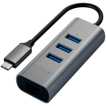 SATECHI Type-C 2-in-1 USB 3.0 Aluminum 3 Port Hub 