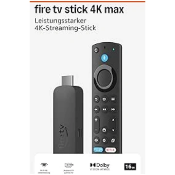 Amazon Fire TV Stick 4K Max streaming device, supp
