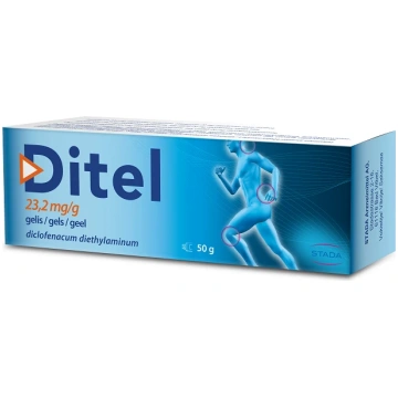 Ditel 23,2 mg/g gels 2%, 50 g