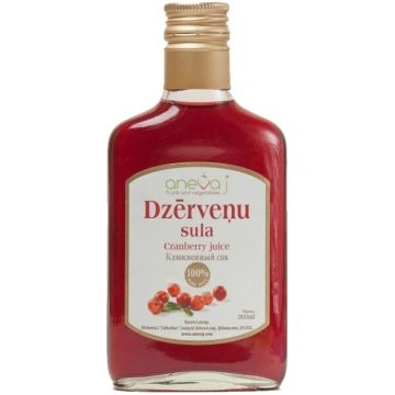 Dzērveņu sula Aneva, 200 ml