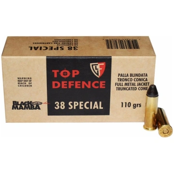 38 Special Fiocchi 110gr Black Mamba FMJ
