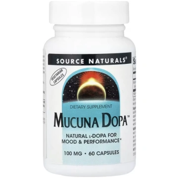 Source Naturals, Mucuna Dopa™, 100 mg, 60 Capsules