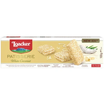 Vafeles Patisserie White Coconut 100g, Loacker