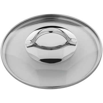 WMF pannas vāks 16 cm, stikla vāks ar apaļu metāla