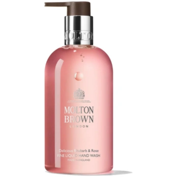 Šķidrās ziepes Molton Brown Rhubarb & Rose, roze/v