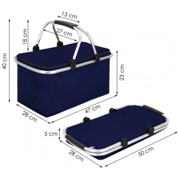 Heckermann piknika grozs 30L Navy blue