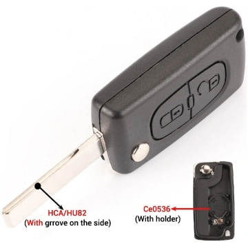 Peugeot 207, 307, 308..., Citroen remote KEY case 