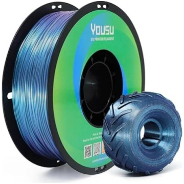 YOUSU TPU pavediens 1.75mm krāsu maiņa TPU 3D druk