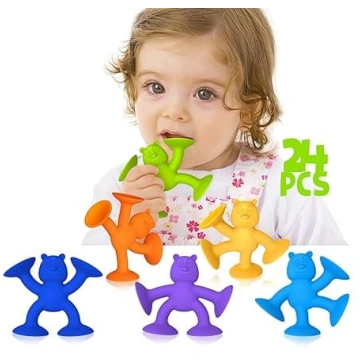Silikona rotaļlieta vannai, Montessori rotaļlieta,