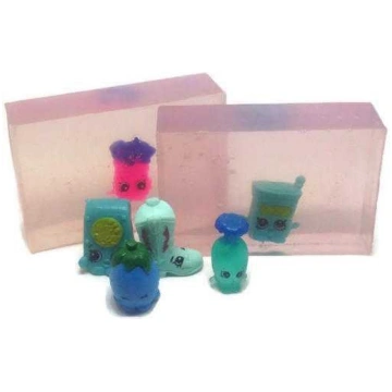 Clear Kids Face and Body Soap Bar with Shopkins To