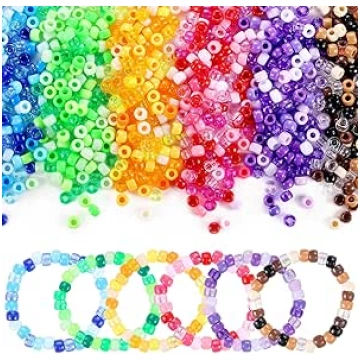 Funtopia 3400 Pieces Pony Beads, 36 Colours Beads 