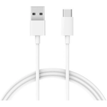 Xiaomi Mi USB-C Cable, USB - Type-C, 1 m, balta - 