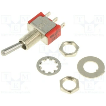 Switch: toggle; Pos: 2; DPDT; ON-ON; 2A/250VAC; 5A