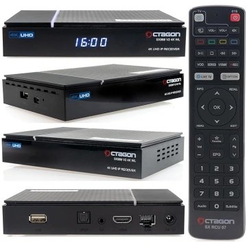 OCTAGON SX988 V2 4K UHD Linux Smart TV uztvērējs a
