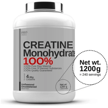 PROSPORTPHARMA Creatine Monohydrate, Bez garšas, 1