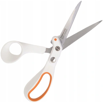 Šķēres Fiskars Amplify, šūšanas šķēres, balta krās