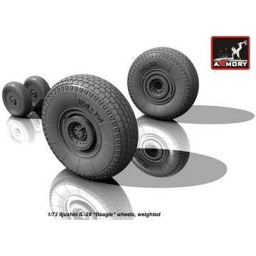 Iljushin IL-28 Beagle wheels, weighted Armory Mode