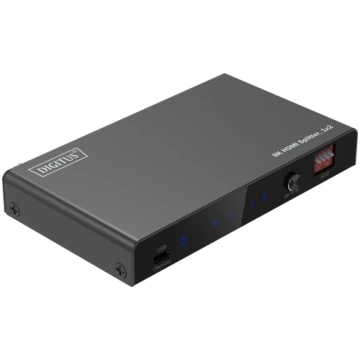 Digitus 8K HDMI Splitter, 1x2 (black, with downsca